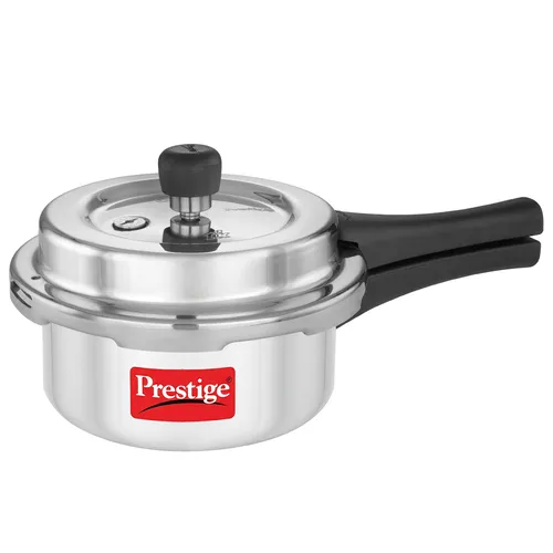 Prestige 2 Litre Aluminium Popular Svachh Outer Lid Pressure Cooker | Deep Lid for Spillage Control | Anti-Bulge Base | Gasket Release System