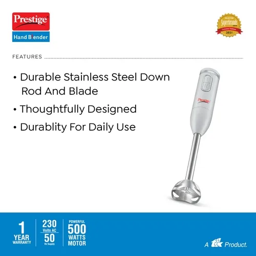 Prestige 300 W Hand Blender (Silver) - Detail View