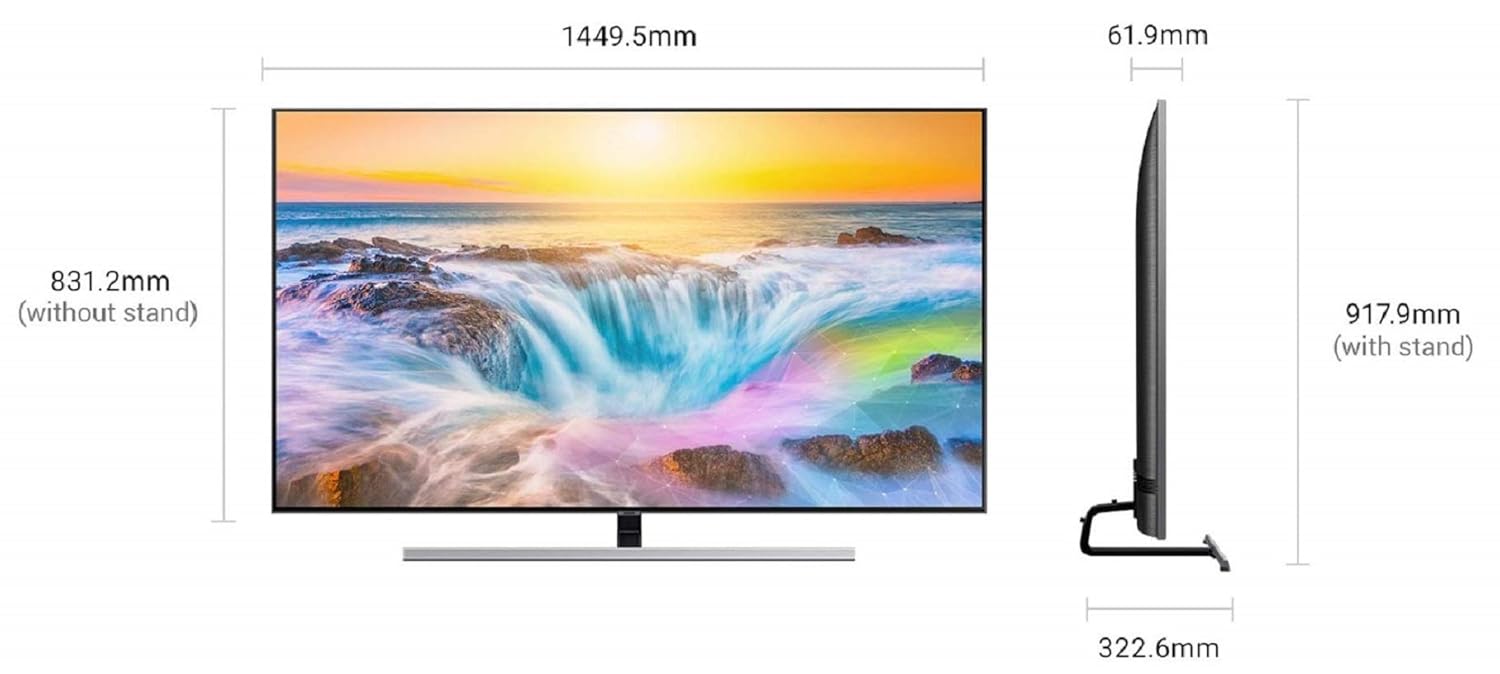Samsung 163 cm (65 Inches) 4K Ultra HD Smart QLED TV QA65Q80RAKXXL (Black) - Alternate View