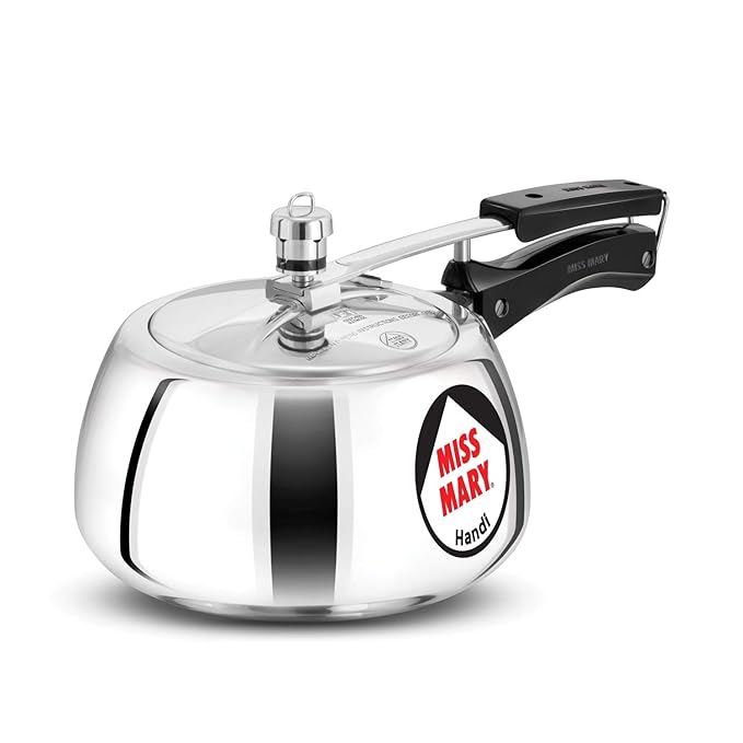 Hawkins 3 Litre Miss Mary Handi Pressure Cooker, Inner Lid Cooker, Silver (MMH30) Aluminium