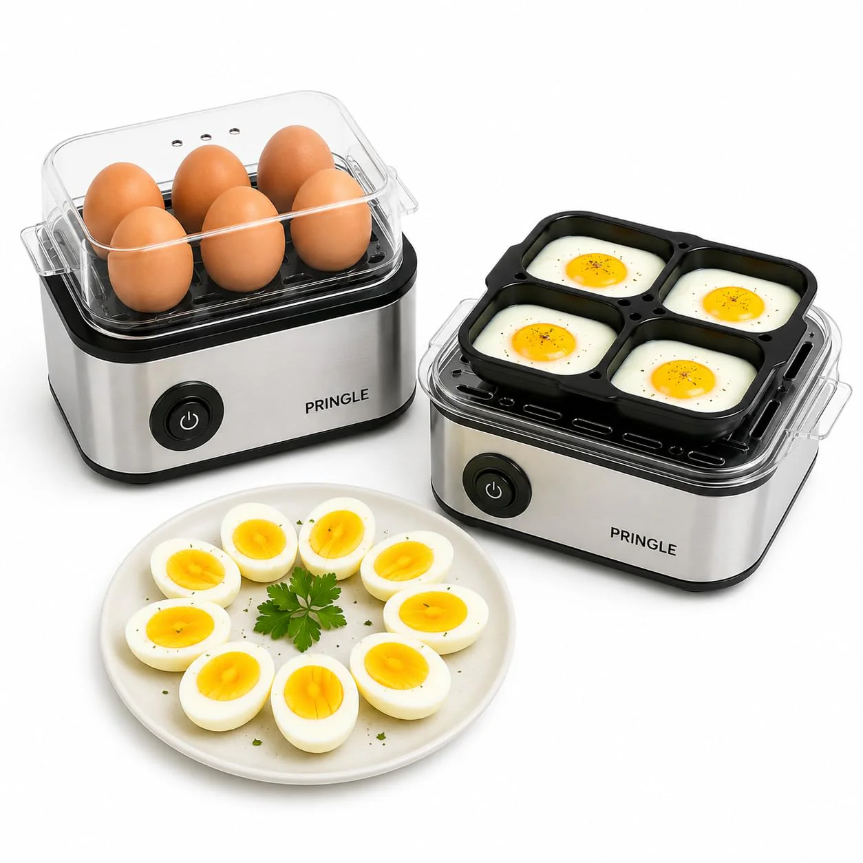 2-in-1 Egg Boiler & Poacher 550W