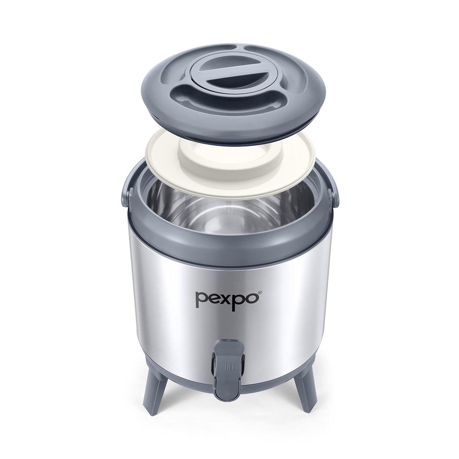 Go24 pexpo Superio 6 Stainless Steel 5.5 Liter Insulated Camper/Water Jug 5.5 Liter - Detail View