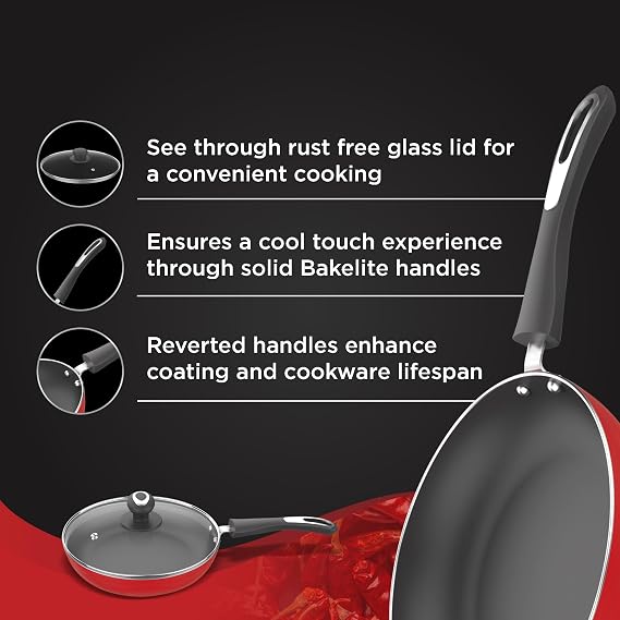 Preethi Dura Collection Non Stick Fry Pan - Detail View