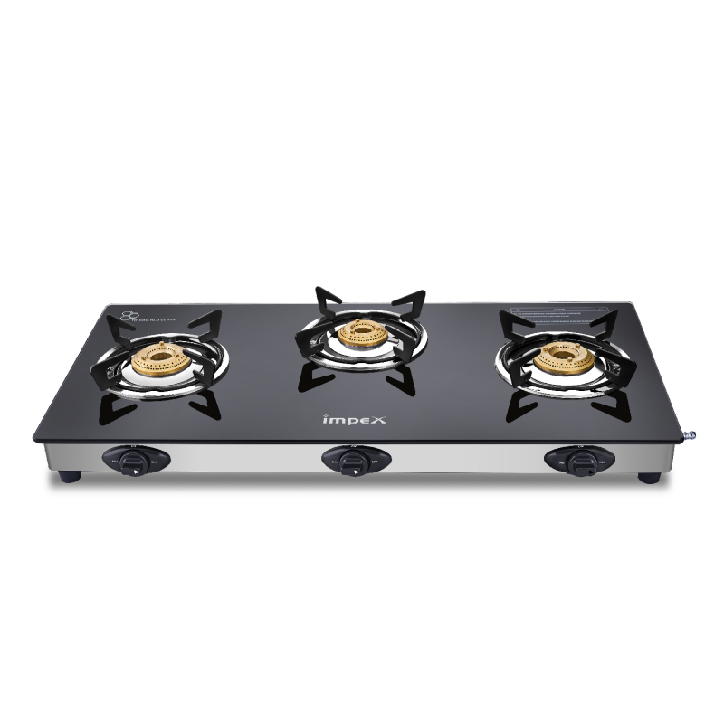 Impex Aspira 3B Glasstop Gas Stove, ASP001