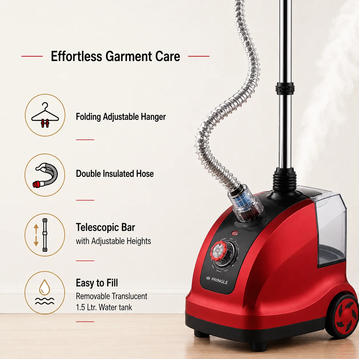1800W Garment Steamer for Ironing Clothes - Alternate View