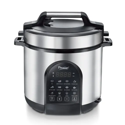 Prestige 6.0L Smart Cook Electric Cooker| 11 Pre-Set Indian Menu| Low Energy Consumption| Stainless Steel Bowl