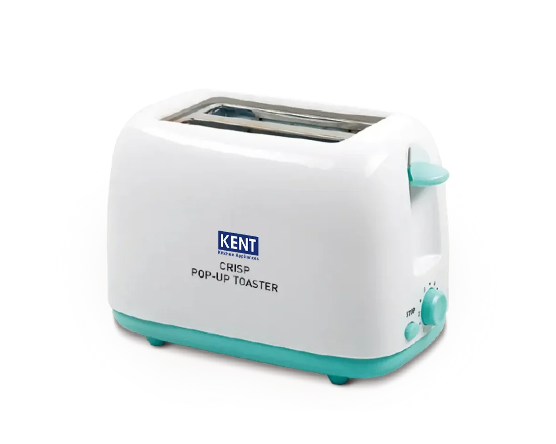 KENT Crisp Pop Up Toaster 750 Watts | 2 Slice Automatic Pop Up Electric Toaster